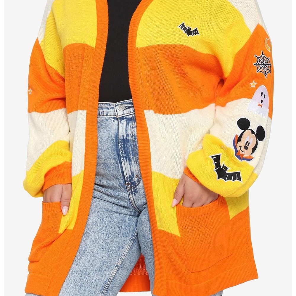 Her Universe Mickey Halloween Cardigan NWOT